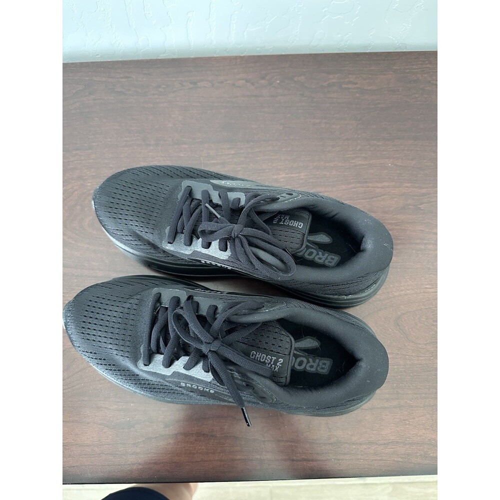 8.5B MediumBrooks Ghost Max 2 Women’s 8 Black Running Walking Cushioned Sneakers - Picture 8 of 14